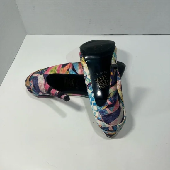 Call It Spring Multicolor Patterned Heels - Picture 5 of 6